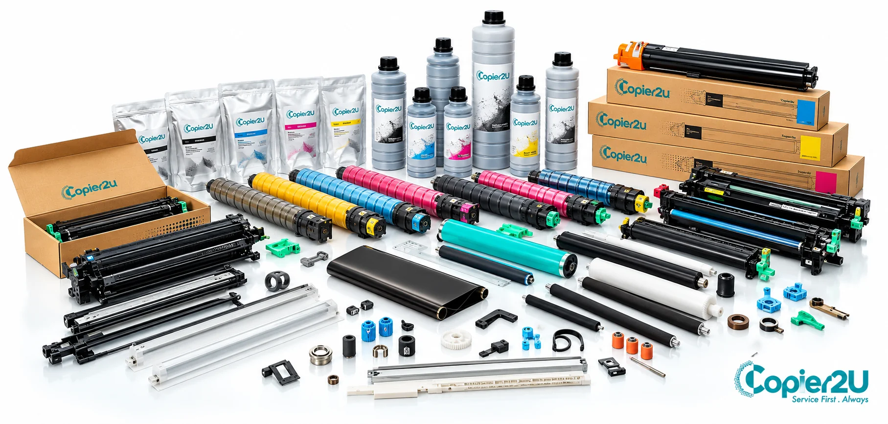 Genuine Copier2u Toner, Ink, and Spare Parts Supply